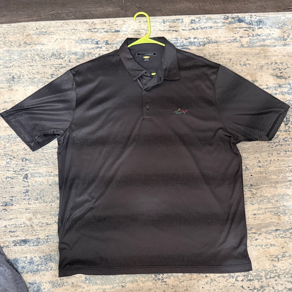 Greg Norman Collection Black Polo Shirt